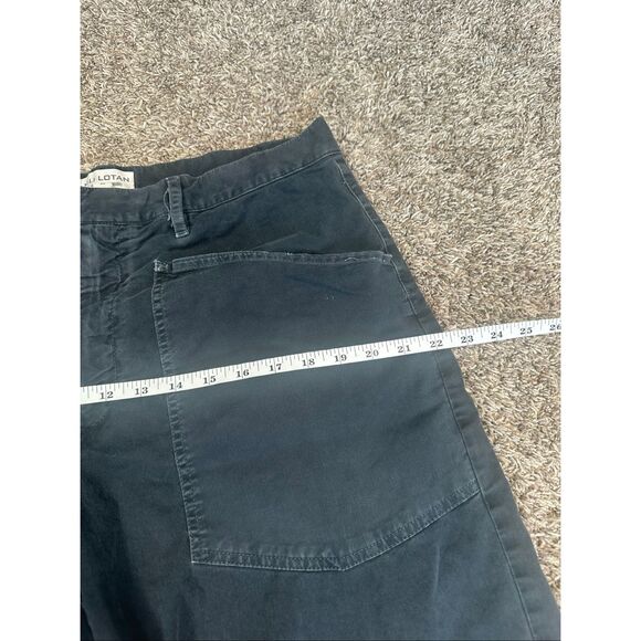 Nili Lotah Shon Pant Carbon Gray Women’s 10 curved silhouette baggy twill boho - Picture 10 of 16